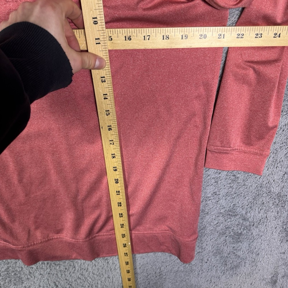 Johnnie-O Jacket Men M Randall Heathered Cardinal Prep-formance 1/4 Zip Pullover - Picture 11 of 12